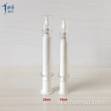 10ml 20ml 화이트 에어리스 화장품 주사기 병